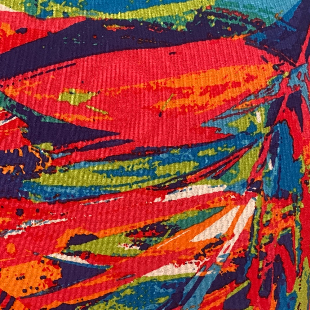Ruby Rd. Colorful Abstract Print Blouse - Picture 2 of 4